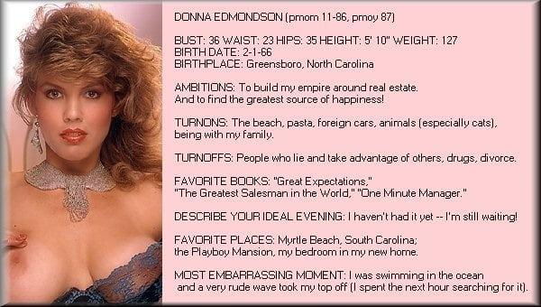 Donna Edmondson Playboy November 1986