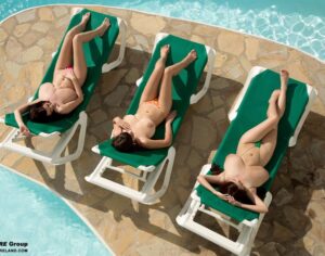 Hitomi Tanaka, Sha Rizel, and Valory Irene at the pool - #11