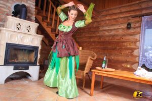 Katerina Hartlova St. Patrick’s Day and Green Bottle Green Dress - #15