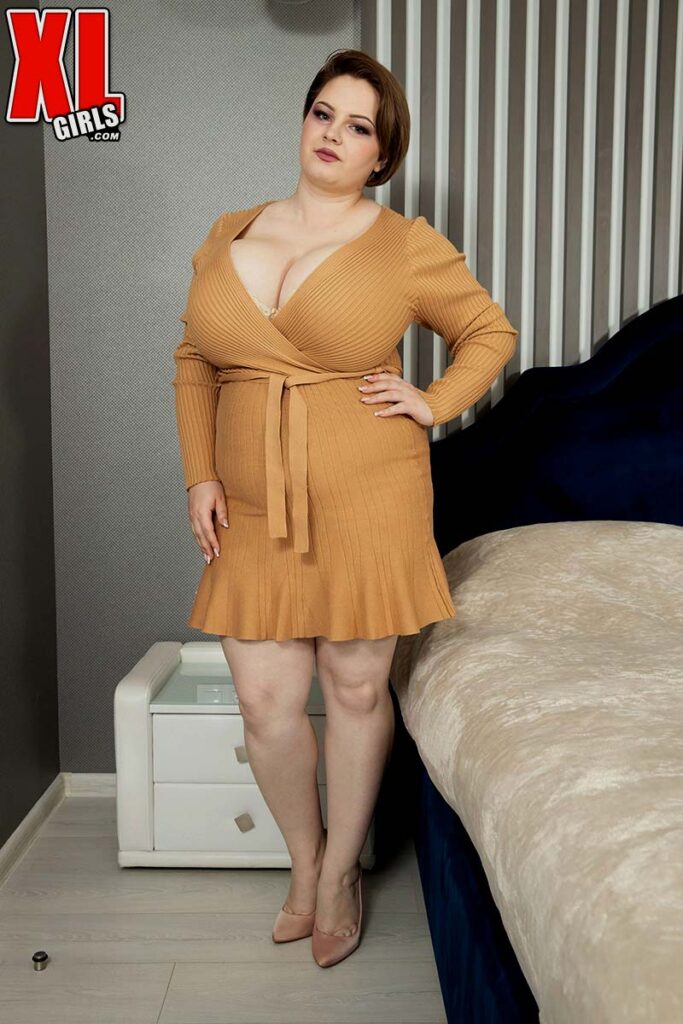 Chubby and mega busty new babe Mary Brown