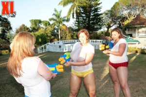 Gya, Micky Bells and Terri Jane Super soaked and Rubbed Down - #12