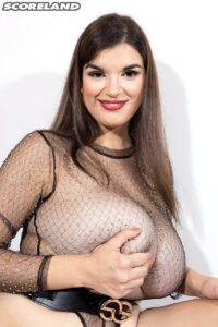 Jenni Noble sexy see-through top spreading - #7