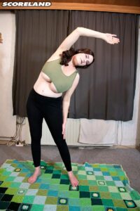 Time to work out for super busty MILF Cleo - #10