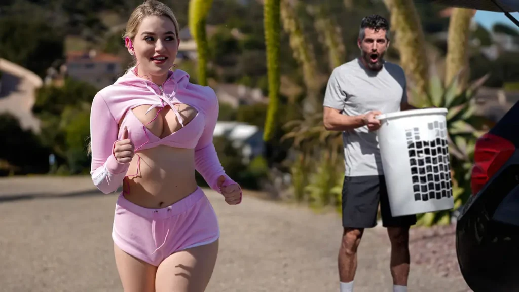 I can’t stop thinking about my busty blonde neighbor and her big natural tits
